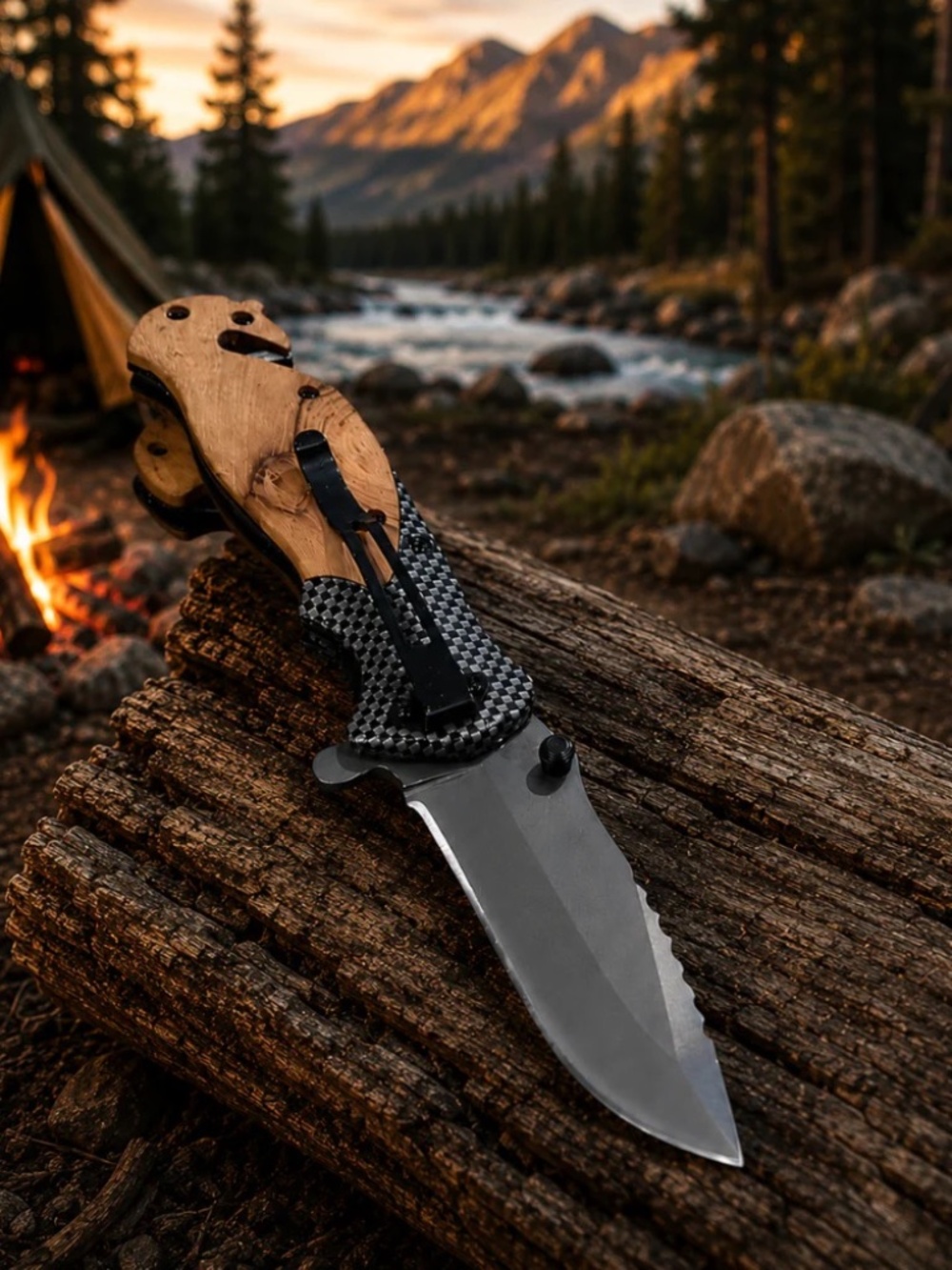 Road Dog Coffee Company Folding Pocket Knife